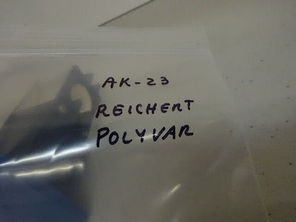 MICROSCOPE PART POLYVAR REICHERT LEICA PRISM CUBE HEAD OPTICS AS IS #AK-23