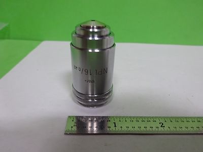 Microscope Ernst Leitz Wetzlar Germany Objective Npl 16X Optics