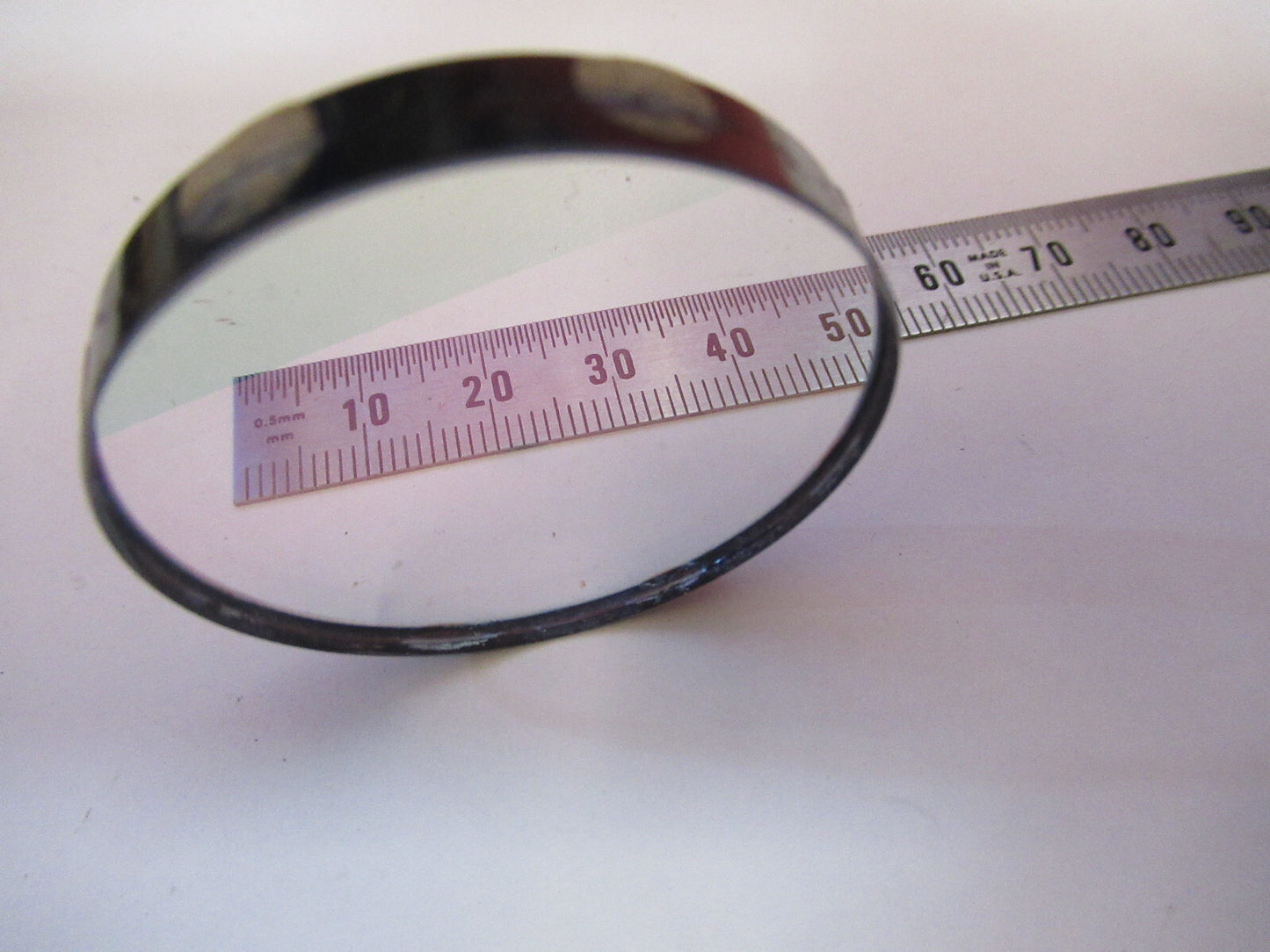 OPTICS MIL SPEC GLASS COATED FILTER [CENTER UNCOAT] OPTICAL AS PICTURED T1-A-17