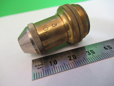 Antique Brass Reichert Austria Objective Microscope Part