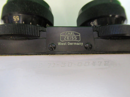MICROSCOPE PART OPTICAL ZEISS GERMANY BINOCULAR HEAD OPTICS AS PIC #G2-A-64