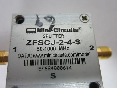 MINI CIRCUITS ZFSCJ-2-4-S POWER SPLITTER GHz RF MICROWAVE FREQUENCY BIN#J6-25