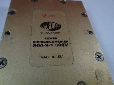 MECA DIVIDER COMBINER POWER SPLITTER RF FREQUENCY MICROWAVE AS IS &J7-B-05