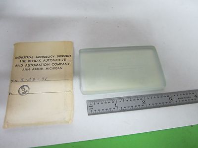 CALIBRATION STANDARD ROUGHNESS TEST BLOCK AS IS BIN#R9-22