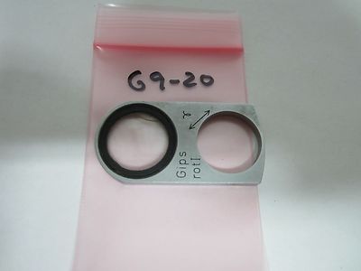 Microscope Slide Gipsum Gips [crack on Lens] Optics