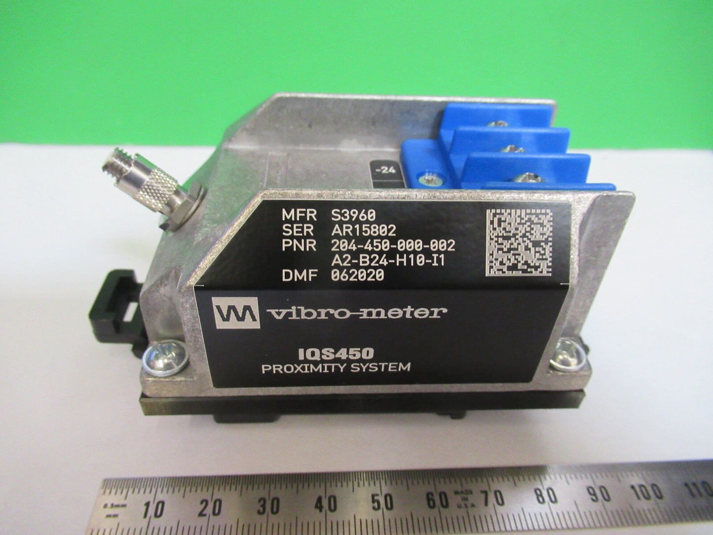 MEGGITT VIBRO-METER IQS450 204-450-000-002 MODULE for PROXIMITY SENSOR Q7-A-01
