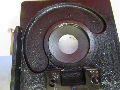 LEITZ GERMANY WETZLAR XY STAGE TABLE CLIPS MICROSCOPE PART AS PICTURED T9-A-19