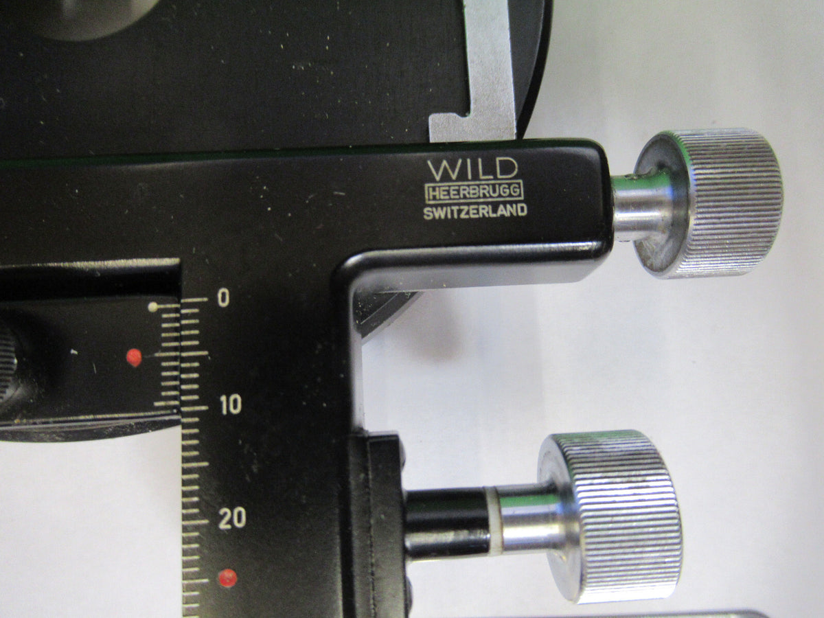 Wild Swiss Bino Xy Stage Table Microscope Part