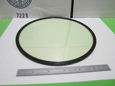 OPTICAL COATED LARGE 7.5" DIAMETER FILTER ANDV1010 LASER OPTICS AS IS BN#Q4-R-38