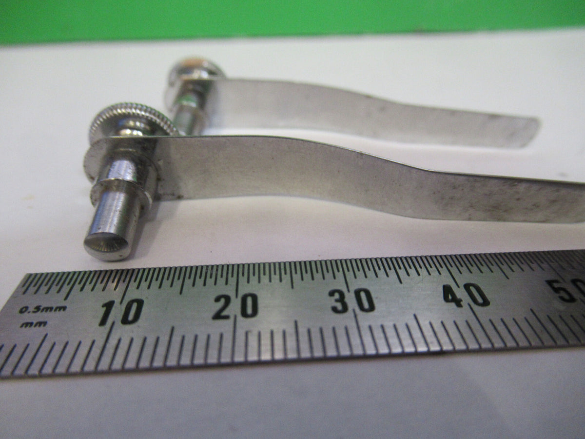 AO SPENCER PAIR CLIPS  ANTIQUE MICROSCOPE PART AS PICTURED #R1-A-61