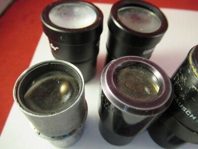 Lot Eyepieces Bausch Olympus American Optical Co. Microscope Part