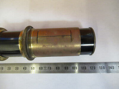 Antique Bausch & Lomb Tubus Brass Microscope Part Optics