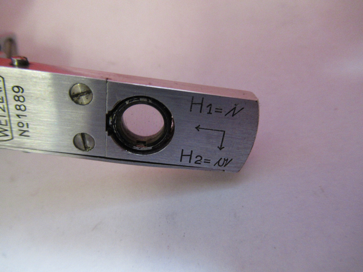 LEITZ GERMANY BEREK COMPENSATOR OPTICS MICROSCOPE PART AS PICTURED S4-B-56