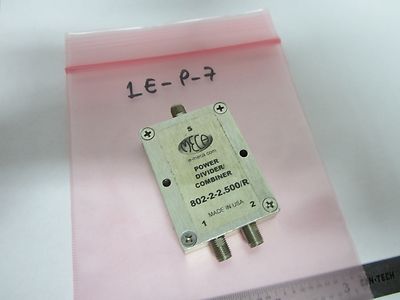 MECA POWER DIVIDER COMBINER RF MICROWAVE FREQUENCY  BIN#1E-P-7
