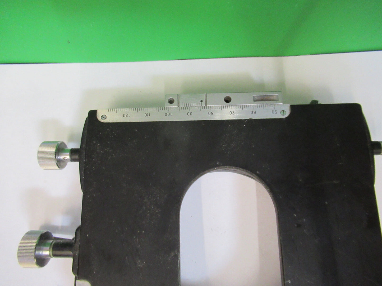 WILD M20 SWISS STAGE TABLE MICROMETER MICROSCOPE PART OPTICS AS PICTURED R8-A-58