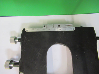 WILD M20 SWISS STAGE TABLE MICROMETER MICROSCOPE PART OPTICS AS PICTURED R8-A-58