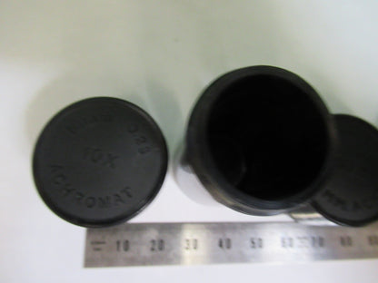 ANTIQUE PLASTIC EMPTY CANS BAUSCH OBJECTIV MICROSCOPE PART AS PICTURED T4-A-31