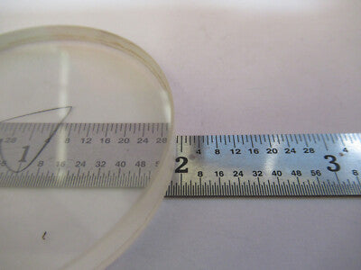 Optical Glass round flat block polished dull sides Optics