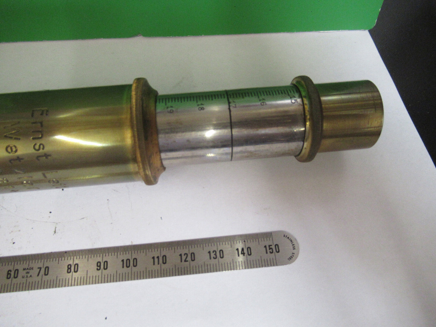 Antique Microscope Part Ernst Leitz Germany Brass Tubus Nosepiece