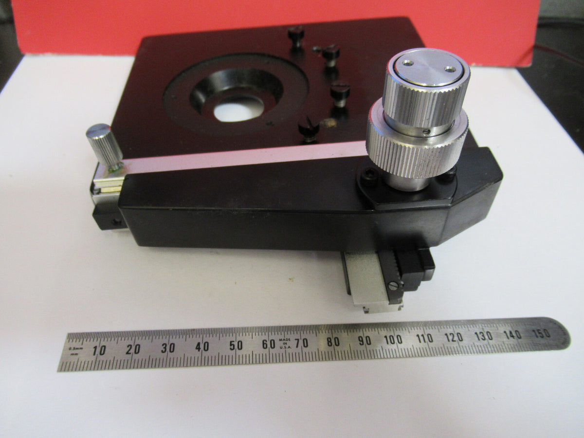 BAUSCH LOMB STAGE XY TABLE MICROSCOPE PART AS PICTURED S9-FT-90