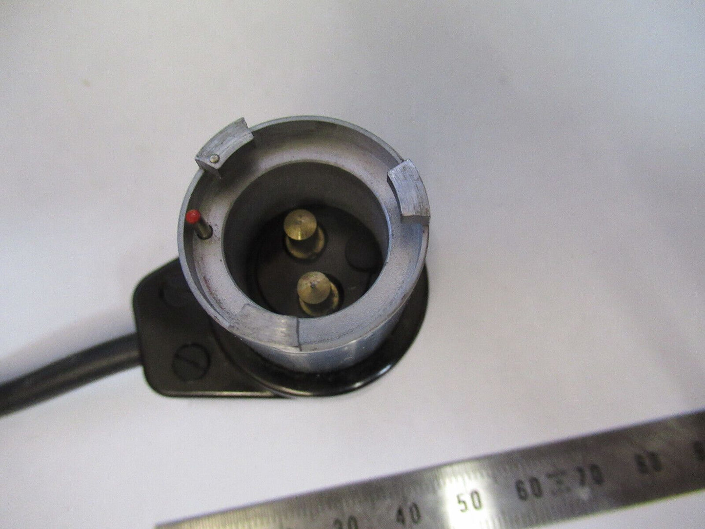 VINTAGE carl zeiss germany lamp holder cable MICROSCOPE PART AS PICTURED Z6-A-27