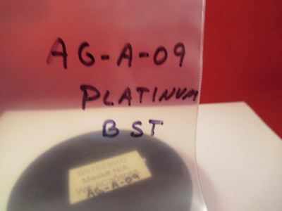 BST COATED + PLATINUM SAPPHIRE SINGLE CRYSTAL WAFER BARIUM STRONTIUM &AG-A-09