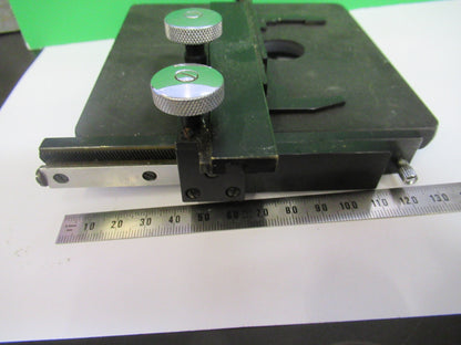 SPENCER AO VINTAGE STAGE TABLE XY ANTIQUE MICROSCOPE PART AS PICTURED X5-A-12