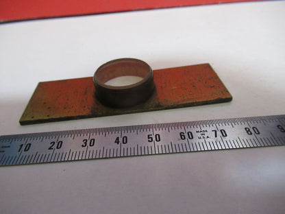 ANTIQUE BRASS COMPRESSORIUM STAGE LONDON MICROSCOPE PART AS PICTURED F8-A-39