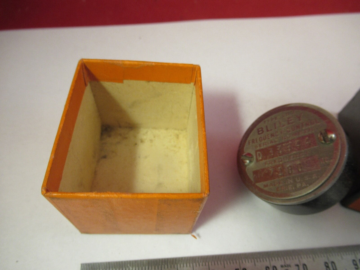 Vintage 1940's Quartz Crystal Bliley Electric Co. LD2 Frequency 7180 Kc +not orig Box