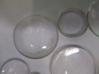 OPTICAL GLASS LENSES LOT OPTICS MICROSCOPE PART AS PICTURED U8-A-53