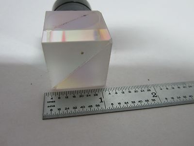MICROSCOPE PART BEAM SPLITTER OPTICS AS IS BIN#J8-18