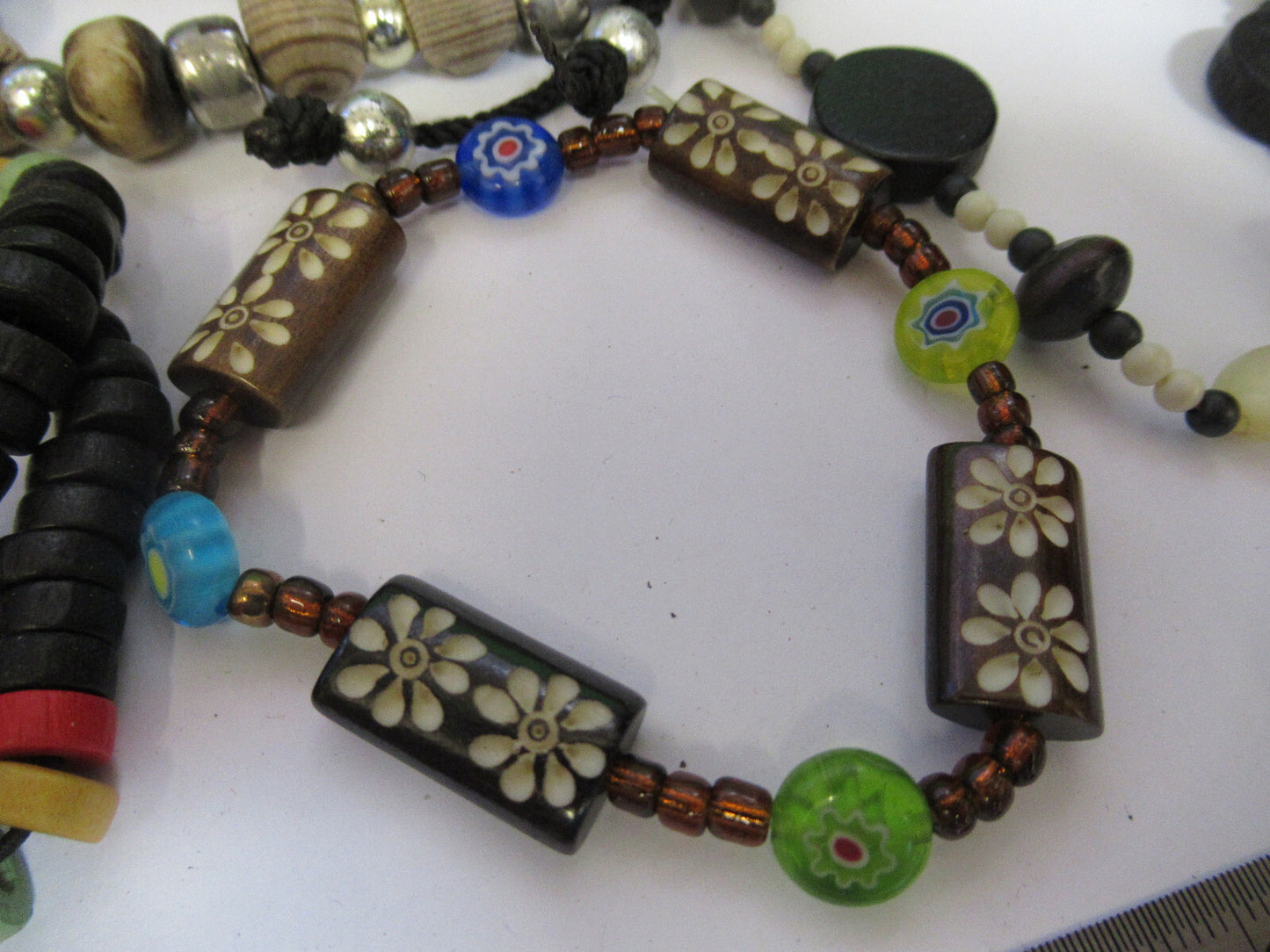 LOT JEWELRY FANTASY HANDMADE WRISTBAND NECKLACE ETC AS PICTURED X4-A-66