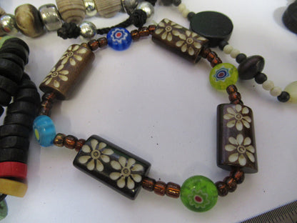 LOT JEWELRY FANTASY HANDMADE WRISTBAND NECKLACE ETC AS PICTURED X4-A-66