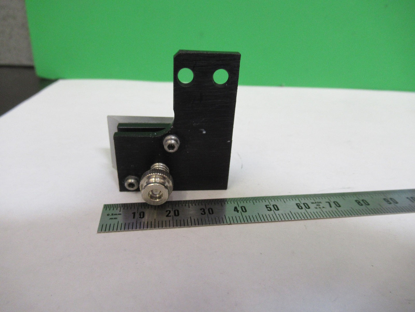 OLYMPUS JAPAN MOUNTED GLASS FLAT MIRROR MICROSCOPE PART AS PICTURED T6-B-06