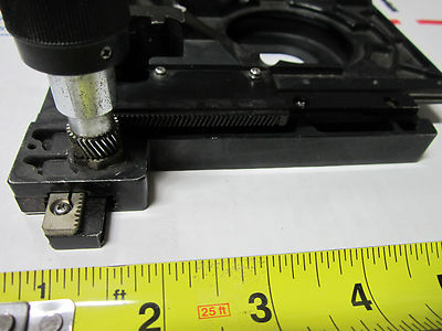 MICROSCOPE PART OLYMPUS JAPAN STAGE MICROMETER AS IS BIN#33