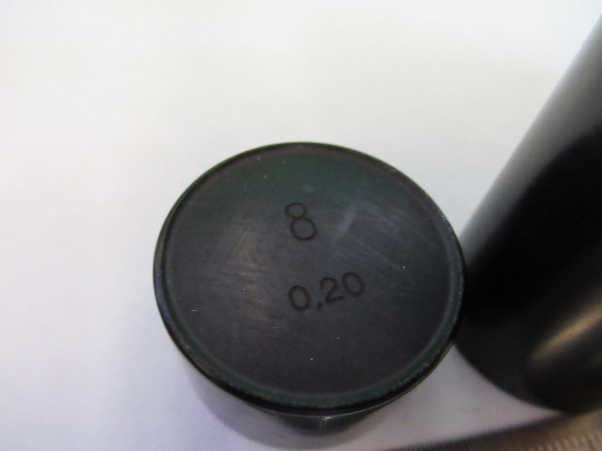 CARL ZEISS GERMANY EMPTY BRASS OBJECTIVE 8 CANISTER MICROSCOPE PART  B7-B-18