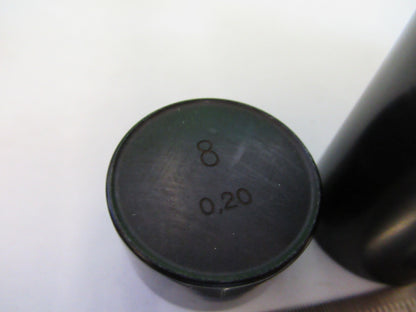 CARL ZEISS GERMANY EMPTY BRASS OBJECTIVE 8 CANISTER MICROSCOPE PART  B7-B-18
