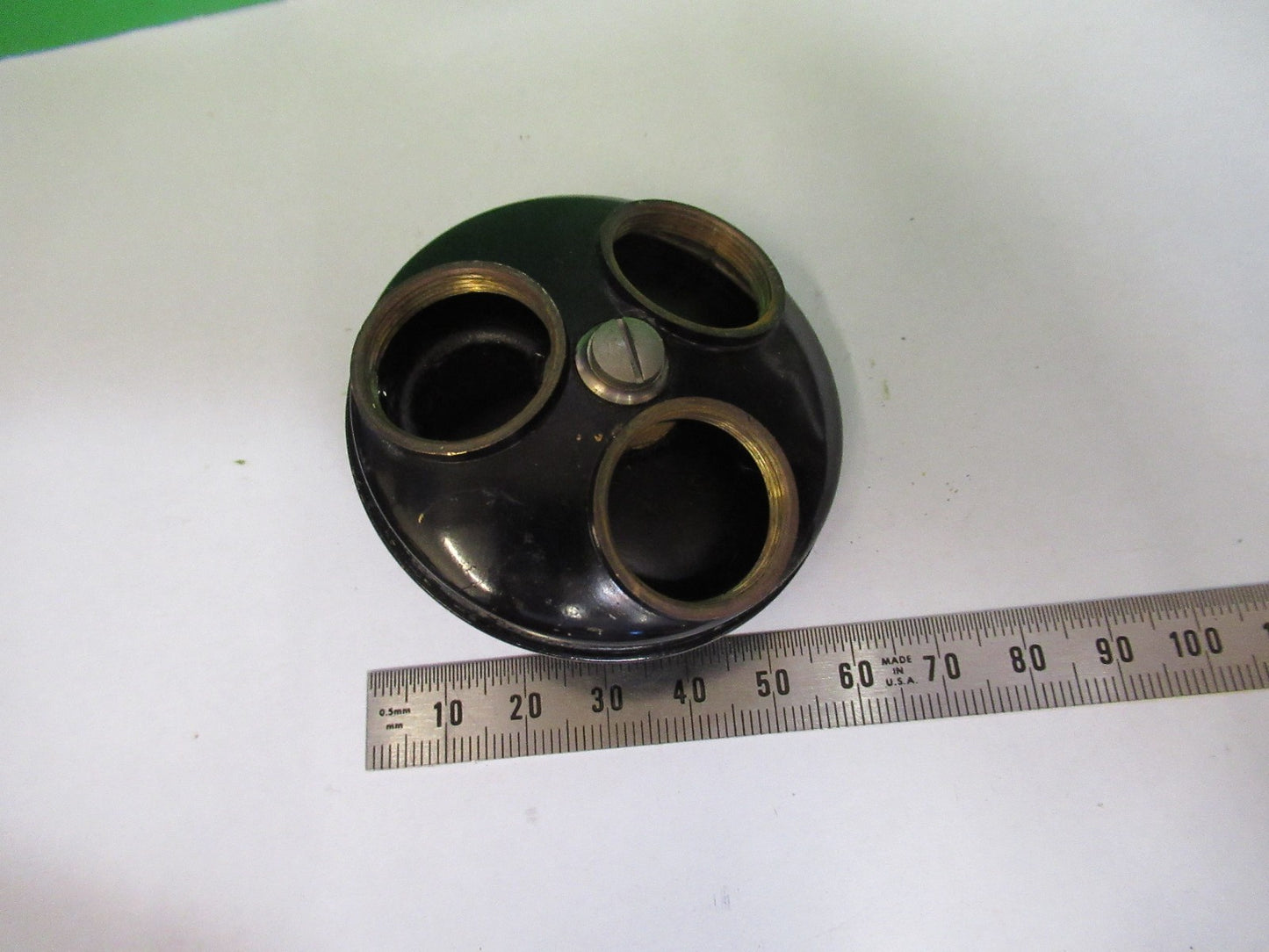 ANTIQUE NOSEPIECE AO SPENCER MICROSCOPE PART AS PICTURED U9-A-36