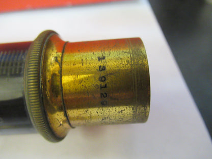 Bausch & Lomb Brass Tubus + Nosepiece Antique Microscope Part