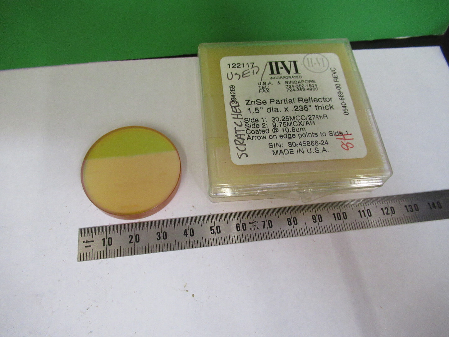 Optical Zinc Selenide ZnSe Lens Infrared Laser Optics