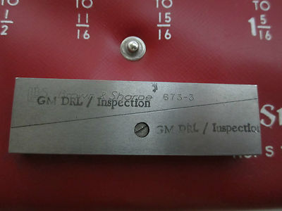 STARRETT BROWN SHARPE 154 L PARALLELS SET AS IS METROLOGY INSPECTION BIN#25