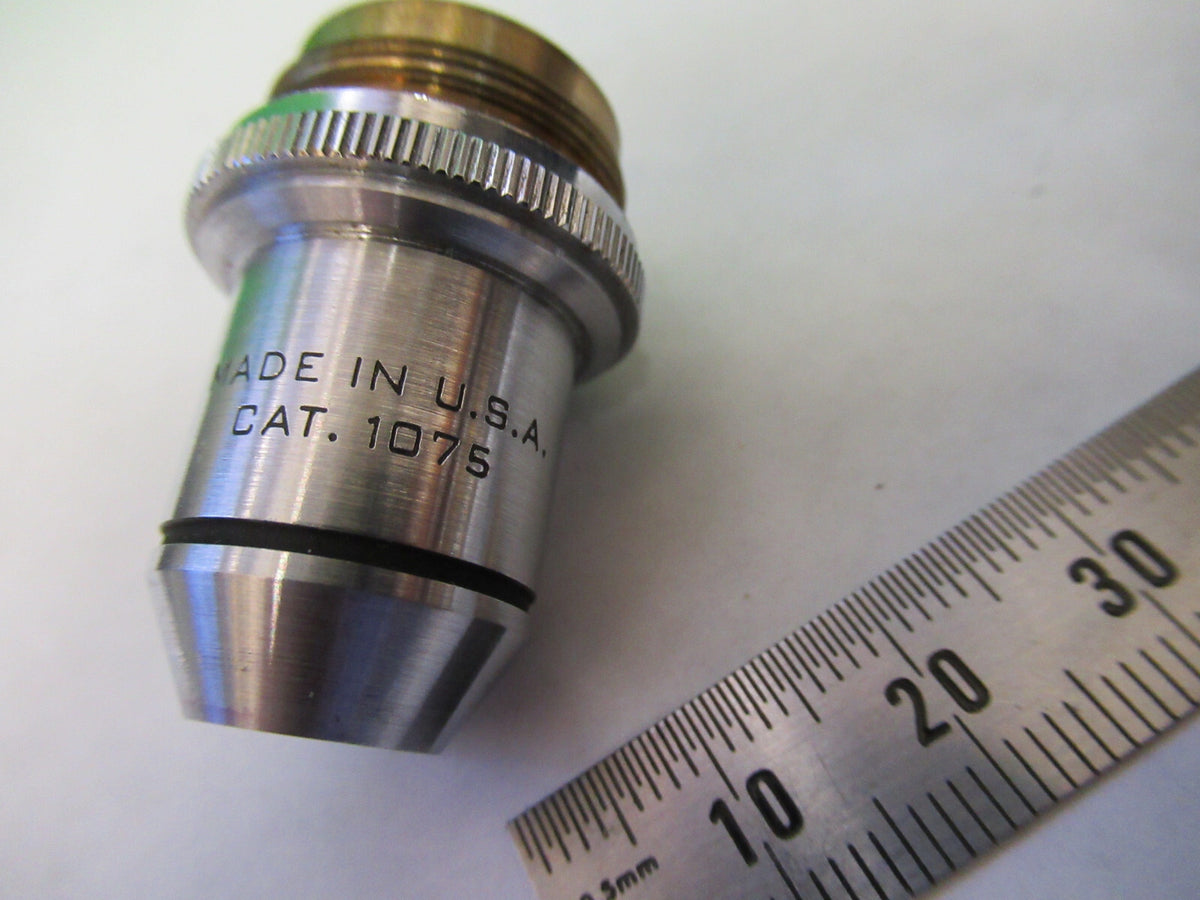 SPENCER 4X OBJECTIVE INFINITY OPTICS LENS MICROSCOPE PART AS PICTURED S1-B-48