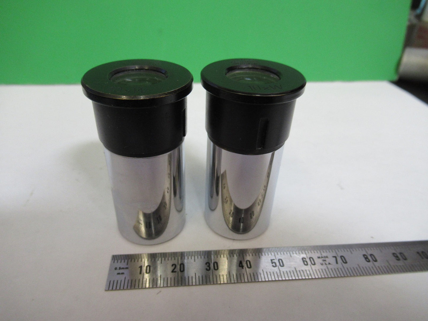 PAIR EYEPIECE WILD HEERBRUGG SWISS 10xW MICROSCOPE PART AS PICTURED T6-A-66