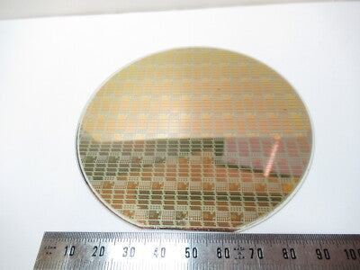 Sapphire Wafer Crystal with Components Platinum Gold Coat