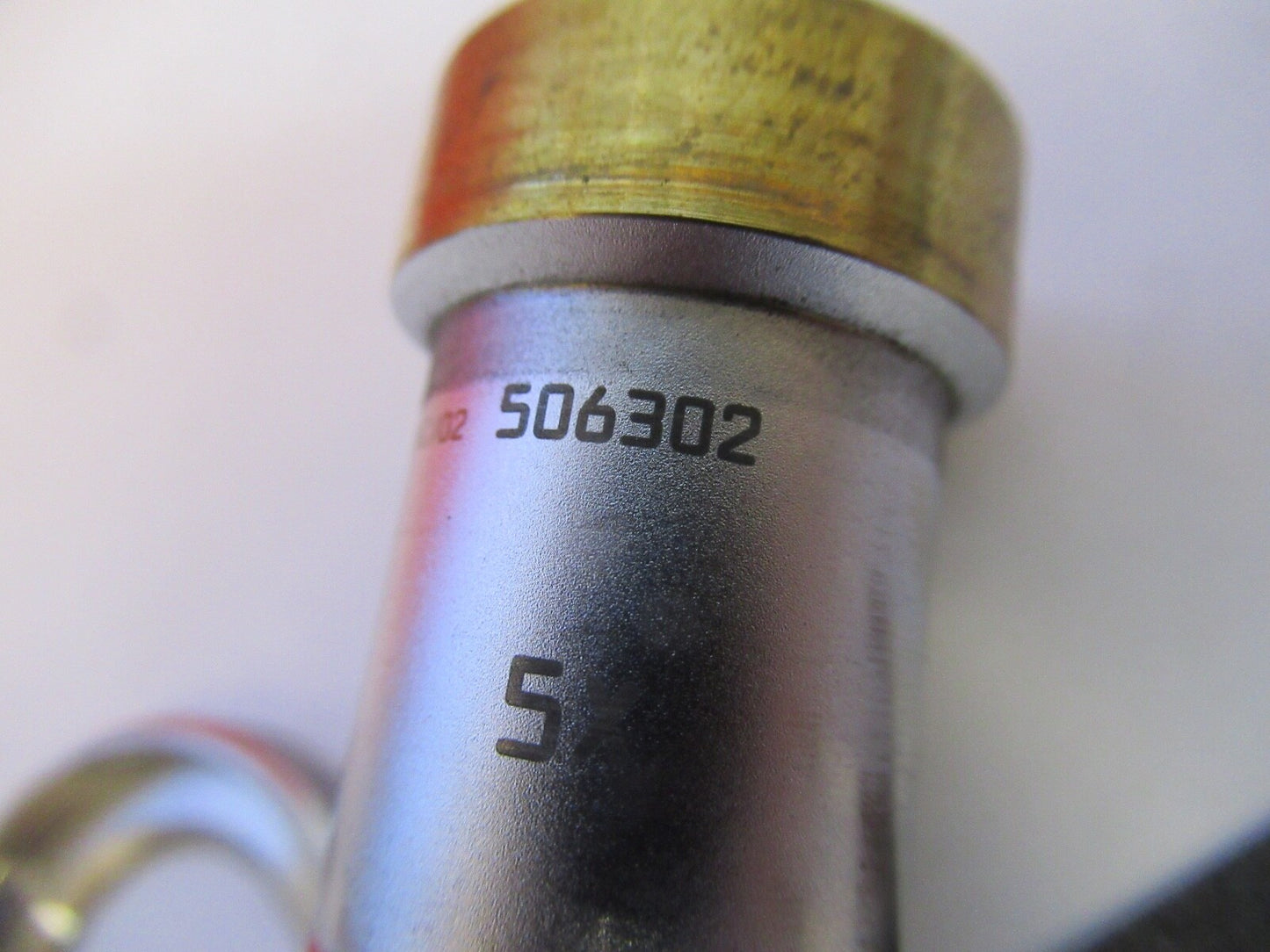LEICA GERMANY 506302 5X INFINITY OBJECTIVE MICROSCOPE PART AS PICTURED &H6-A-27