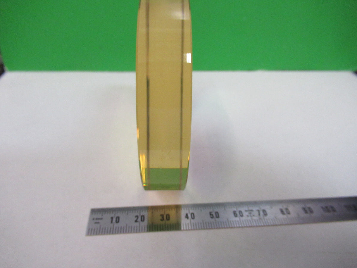 OPTICAL FLAT ZERODUR SCHOTT LASER OPTICS DICHROIC COATED AS PICTURED &F3-B-90