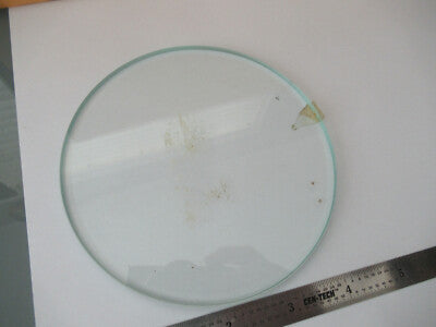 Round Glass Plate Stage [dirty] Microscope Part