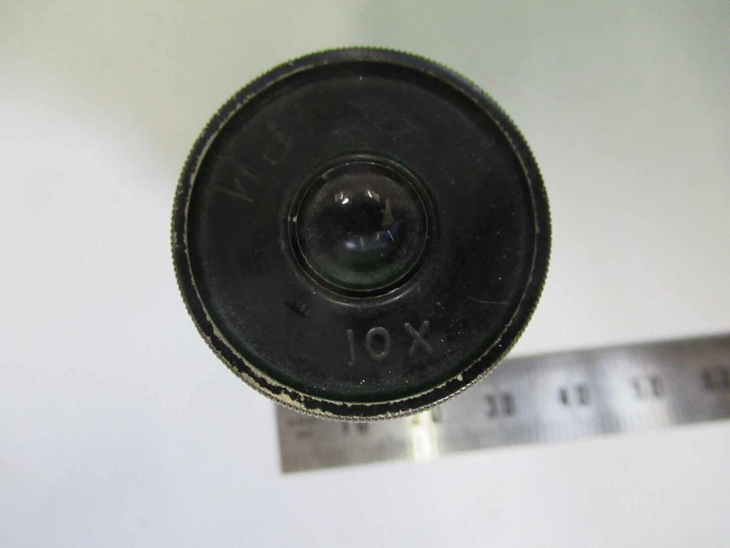 ANTIQUE BAUSCH LOMB 10X EYEPIECE OCULAR LENS MICROSCOPE PART AS PICTURED Q4-A-48