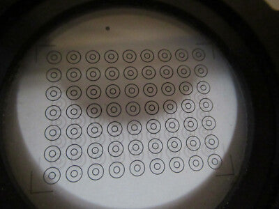 OPTICAL TARGET RETICLE PATTERN CIRCLES LASER PRO OPTICS AS PICTURED &F5-A-84
