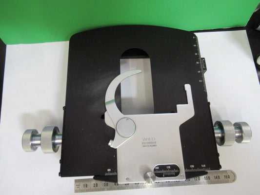 WILD M20 SWISS HEERBRUGG XY STAGE TABLE MICROSCOPE PART AS PICTURED T6-A-22